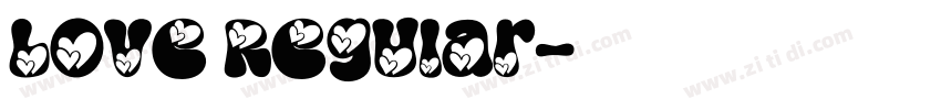 Love Regular字体转换